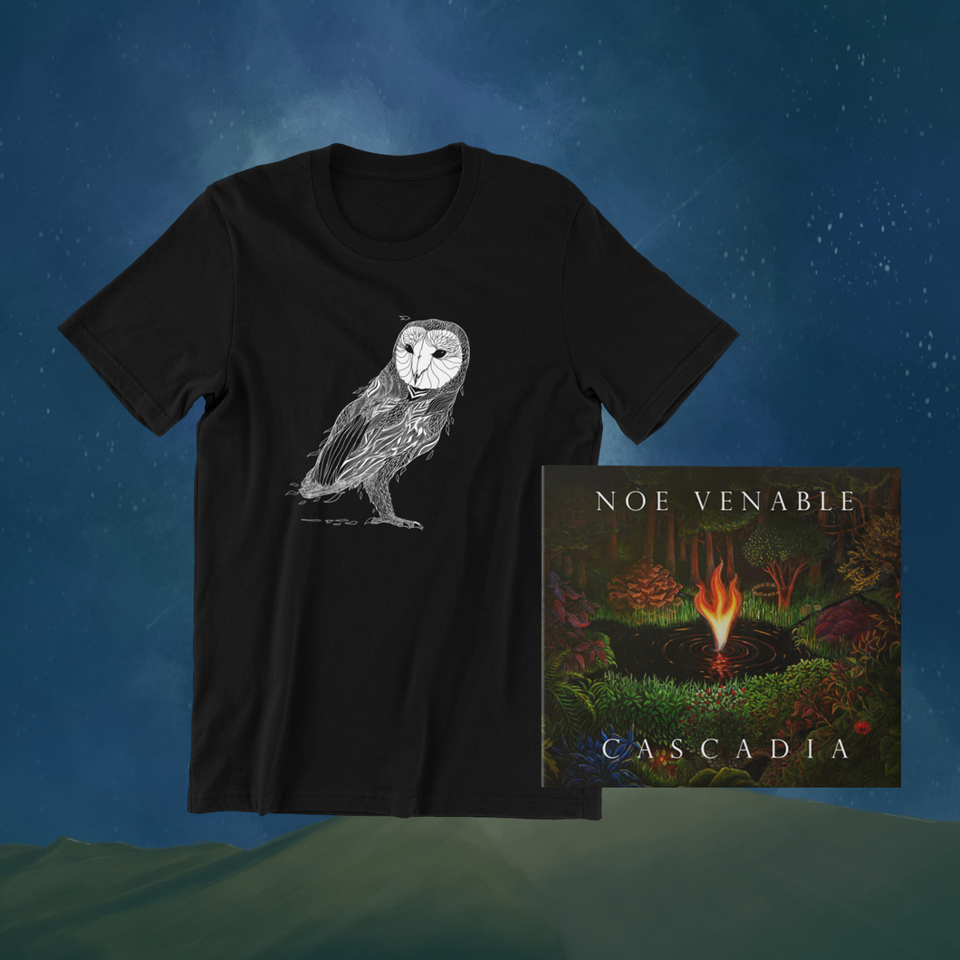 Signed Cascadia CD + Owl T-shirt